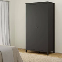Guardaroba 2 ante nero 102x199h cm - Zagabria