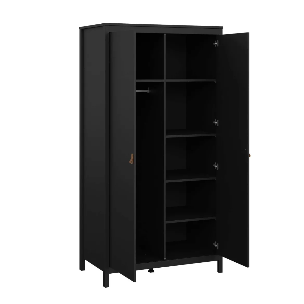 Guardaroba 2 ante nero 102x199h cm - Zagabria