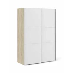 Guardaroba 2 ante quercia e bianco 147x220h cm - Almese