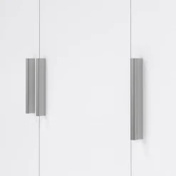 Guardaroba 3 ante quercia e bianco lucido 118x200h cm - Albacore