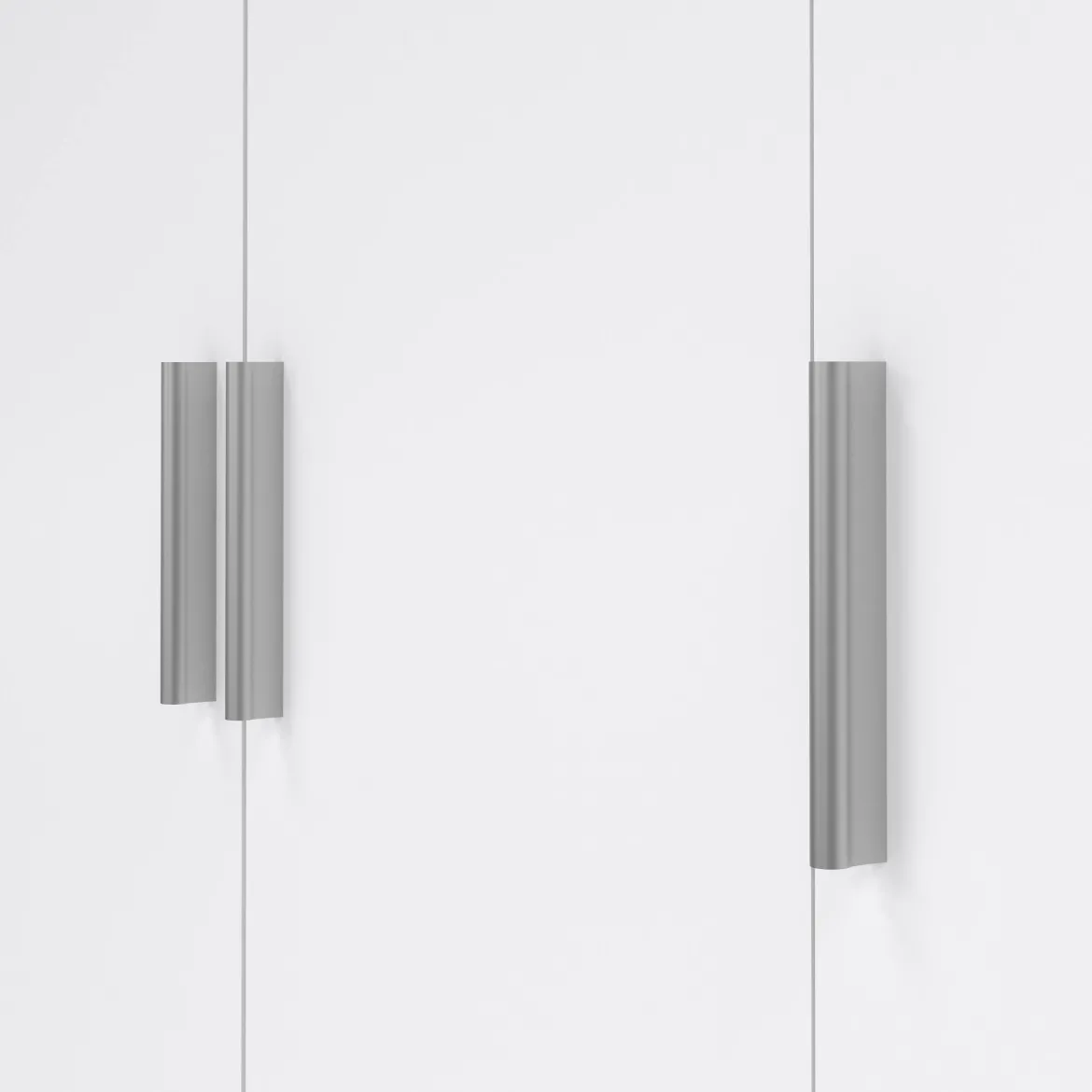 Guardaroba 3 ante quercia e bianco lucido 118x200h cm - Albacore