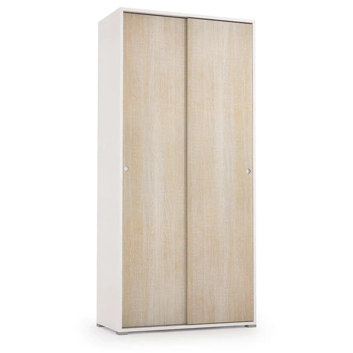 Guardaroba 2 ante rovere e bianco 90x195h cm - Alaysia