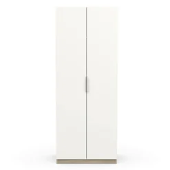 Guardaroba 2 ante rovere e bianco opaco 79x203h cm - Fioretta