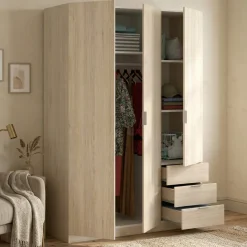 Guardaroba 3 ante rovere 121x184h cm - Astru