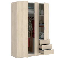 Guardaroba 3 ante rovere 121x184h cm - Astru