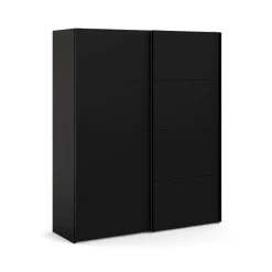 Guardaroba 2 ante scorrevoli nero 182x220h cm - Badesse
