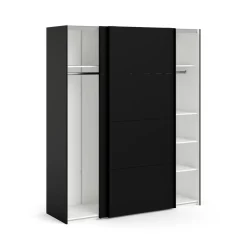 Guardaroba 2 ante scorrevoli nero 182x220h cm - Badesse