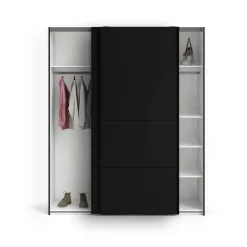 Guardaroba 2 ante scorrevoli nero 182x220h cm - Badesse