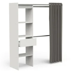 Guardaroba classico bianco opaco 167x191h cm - Serpentina