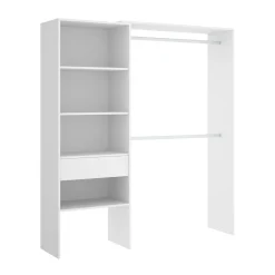 Guardaroba classico bianco 160x187h cm - Fauno