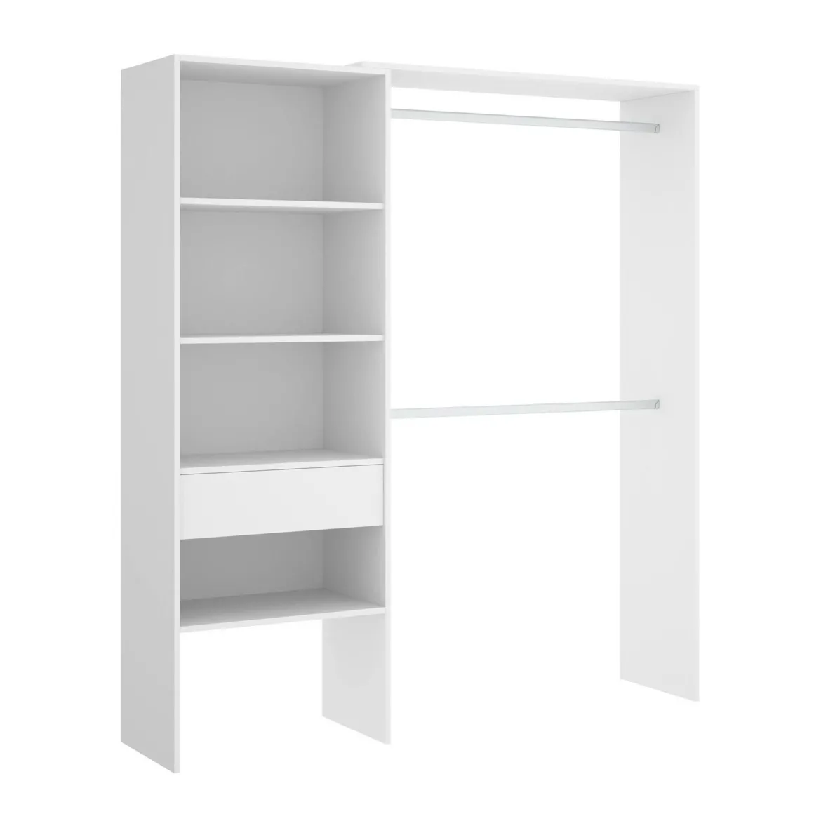 Guardaroba classico bianco 160x187h cm - Fauno