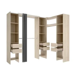 Guardaroba classico rovere 234x205h cm - Alanno