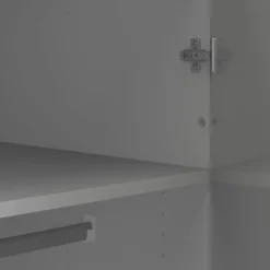 Guardaroba con anta specchio bianco lucido 147x218h cm - Megi