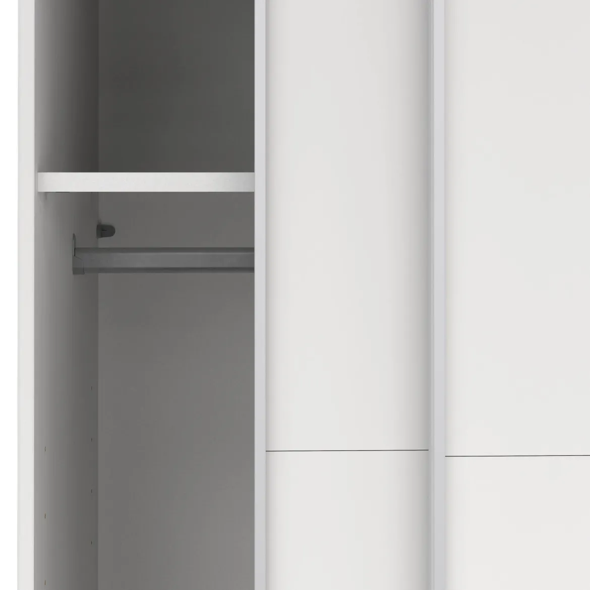 Guardaroba con appendiabiti bianco 118x200h cm - Elen