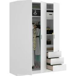 Guardaroba con appendiabiti bianco 121x184h cm - Astru