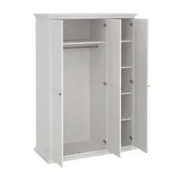 Guardaroba con appendiabiti bianco 138x200h cm - Dolor