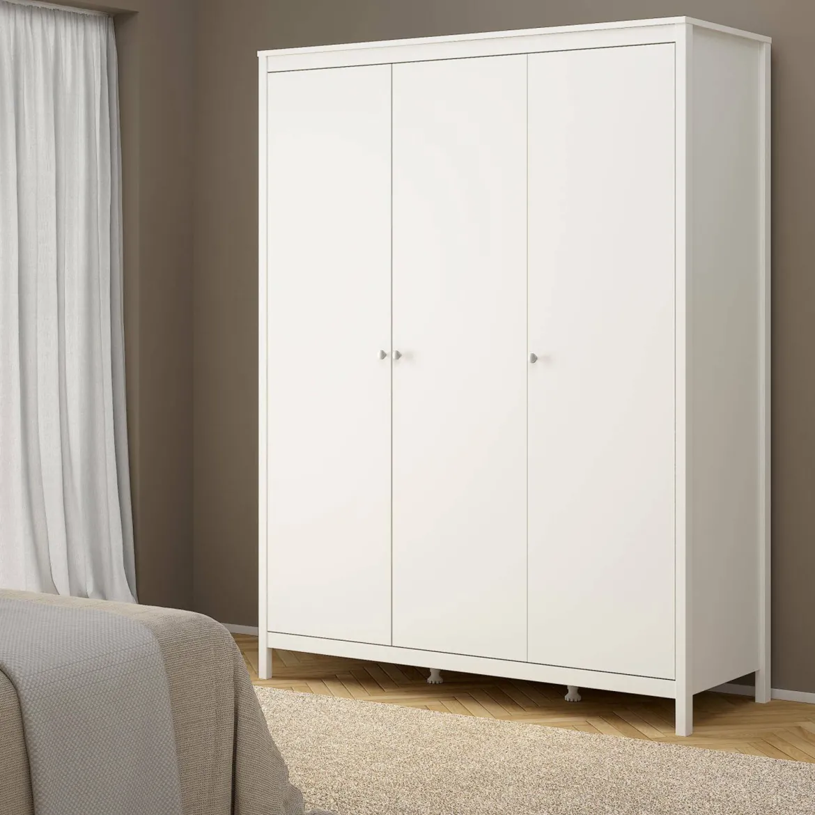 Guardaroba con appendiabiti bianco 150x199h cm - Conti