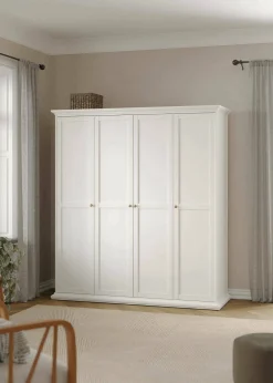 Guardaroba con appendiabiti bianco 182x201h cm - Accadia