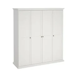 Guardaroba con appendiabiti bianco 182x201h cm - Accadia