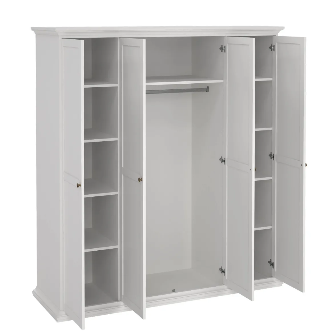 Guardaroba con appendiabiti bianco 181x200h cm - Ayas
