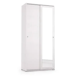 Guardaroba con appendiabiti bianco 90x195h cm - Abduhl
