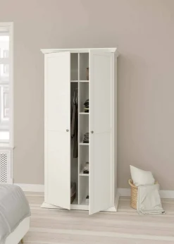 Guardaroba con appendiabiti bianco 95x200h cm - Darby