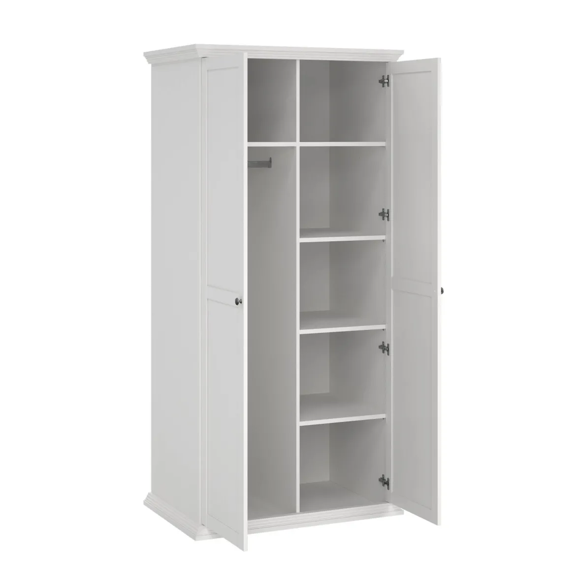 Guardaroba con appendiabiti bianco 95x200h cm - Darby