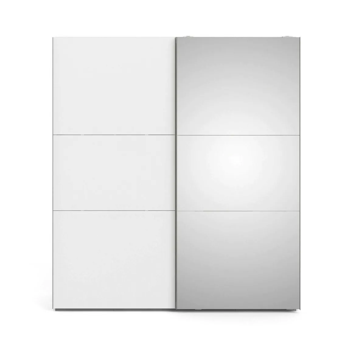 Guardaroba con appendiabiti bianco e quercia 242x201h cm - Acerno