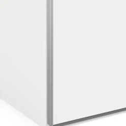 Guardaroba con appendiabiti bianco e quercia 242x201h cm - Acerno