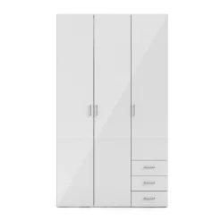 Guardaroba con appendiabiti bianco lucido 115x200h cm - Aquilone