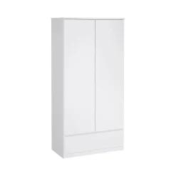 Guardaroba con appendiabiti bianco lucido 98x200h cm - Kab