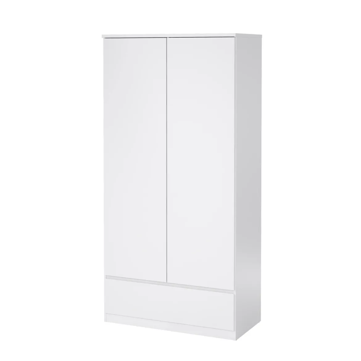 Guardaroba con appendiabiti cemento e bianco 120x200h cm - Aristode