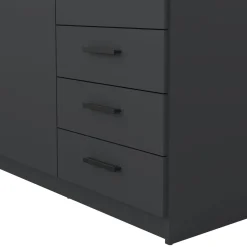 Guardaroba con appendiabiti grigio 178x220h cm - Malakas