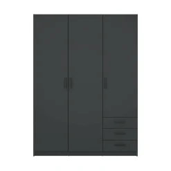Guardaroba con appendiabiti grigio 178x220h cm - Malakas