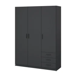 Guardaroba con appendiabiti grigio 178x220h cm - Malakas