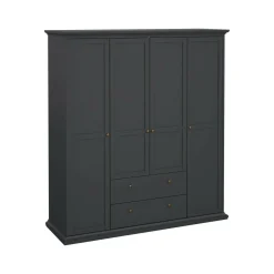 Guardaroba con appendiabiti grigio 96x200h cm - Albiolo