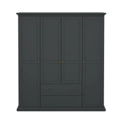 Guardaroba con appendiabiti grigio 181x200h cm - Amarena