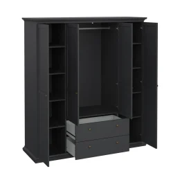 Guardaroba con appendiabiti grigio 181x200h cm - Amarena