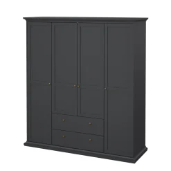 Guardaroba con appendiabiti grigio 181x200h cm - Amarena