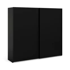 Guardaroba con appendiabiti nero e bianco 182x220h cm - Portlouis