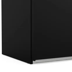 Guardaroba con appendiabiti nero 242x220h cm - Badesse