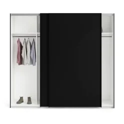 Guardaroba con appendiabiti nero 242x220h cm - Badesse