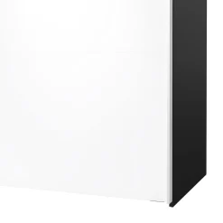 Guardaroba con appendiabiti nero e rovere 121x200h cm - Kammuri