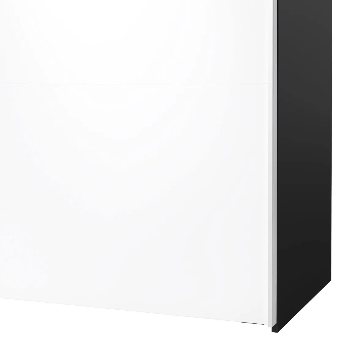 Guardaroba con appendiabiti nero e rovere 121x200h cm - Kammuri