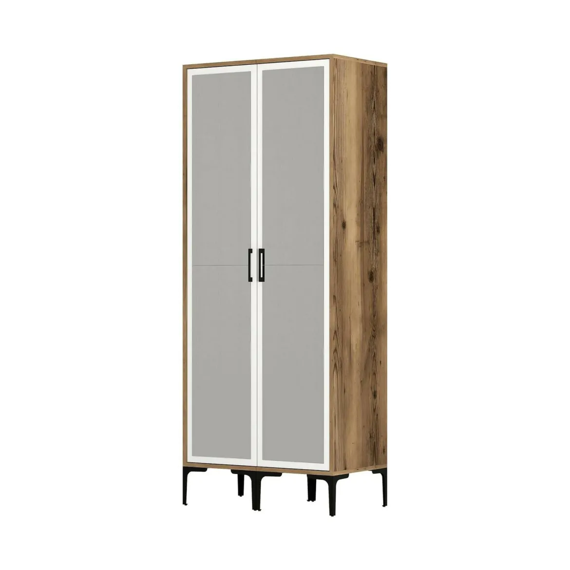 Guardaroba con appendiabiti quercia 81x180h cm - Appadu