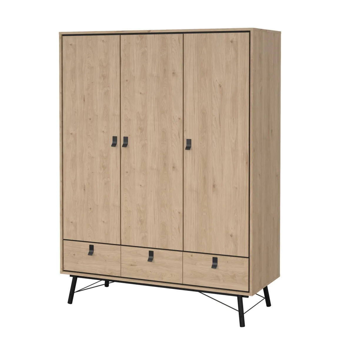 Guardaroba con appendiabiti rovere 150x200h cm - Zerbo