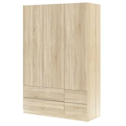 Guardaroba con appendiabiti rovere 150x200h cm - Zerbo