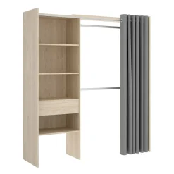 Guardaroba con appendiabiti rovere 160x205h cm - Arim