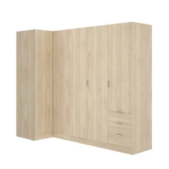Guardaroba con appendiabiti rovere 213x184h cm - Atena