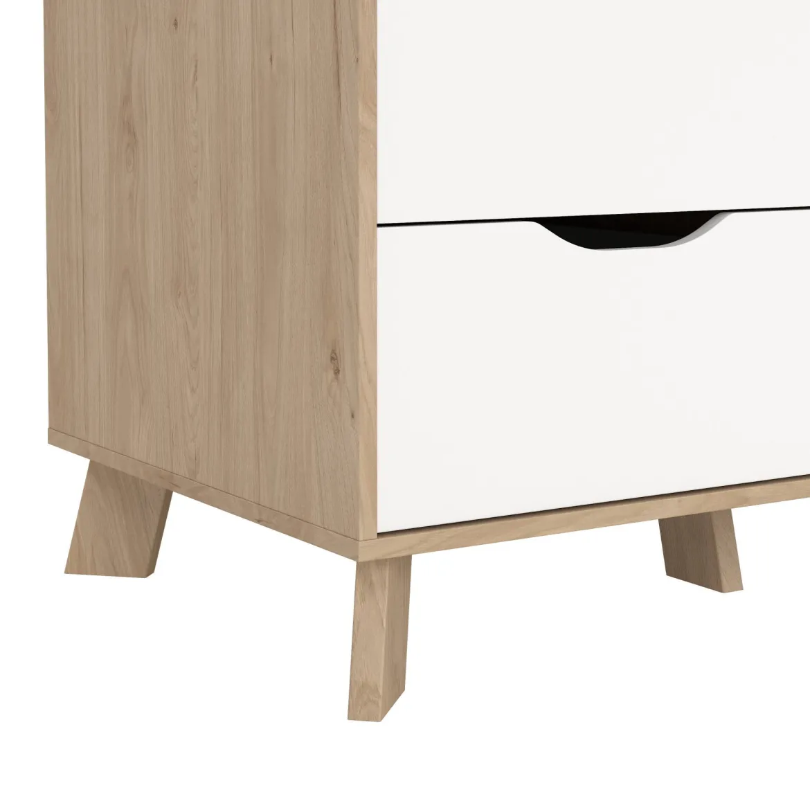 Guardaroba con appendiabiti rovere e bianco 147x201h cm - Pyarr